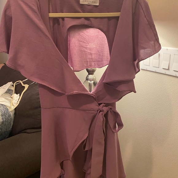 American Threads Purple Romper/Dress - Picture 2 of 2